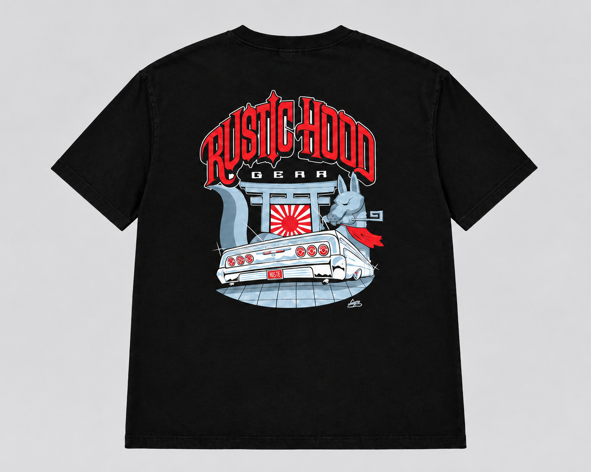 A BOMB THE ARTIST × RUSTIC HOOD GEAR Collaborate Tee