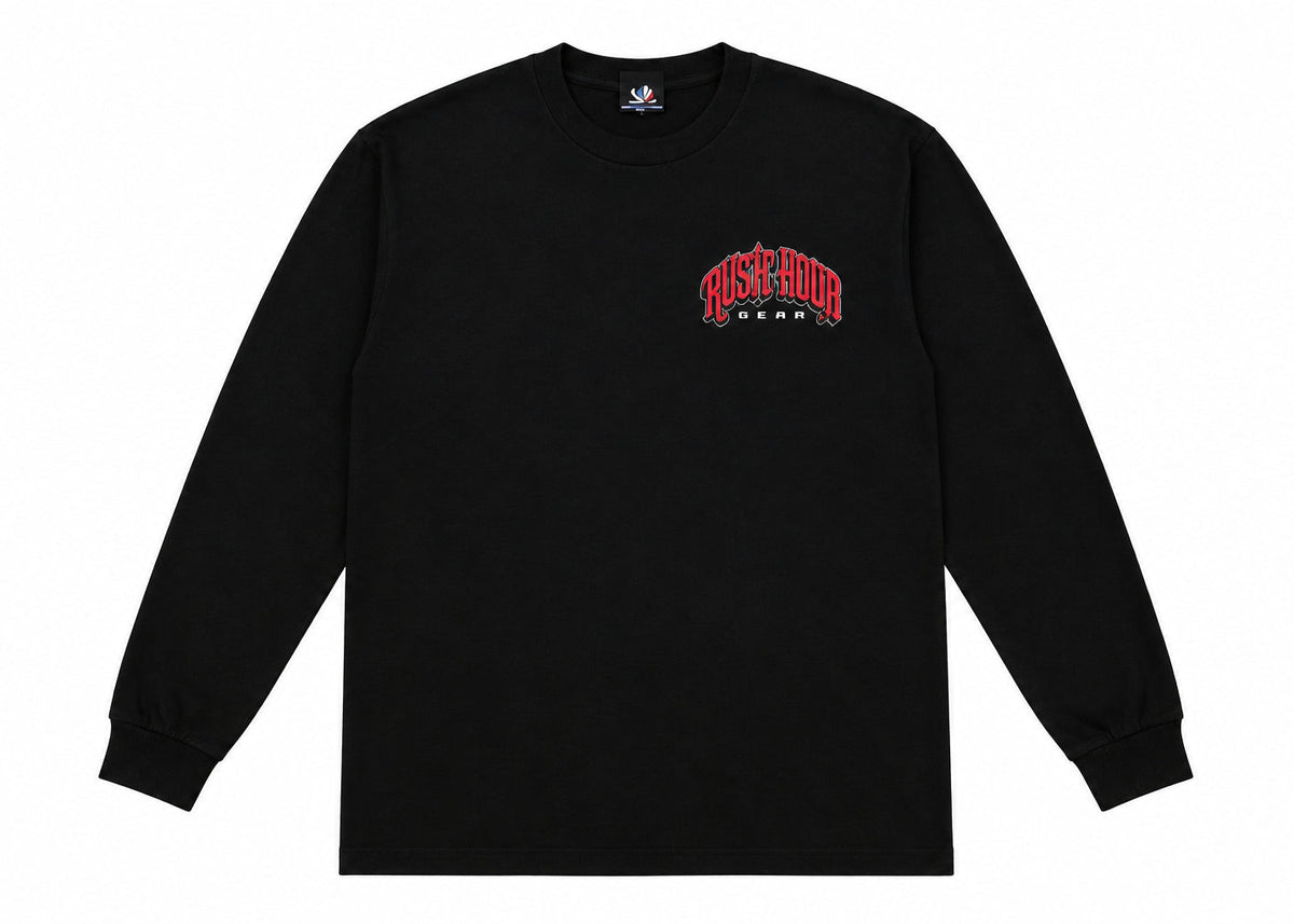 A BOMB THE ARTIST × RUSTIC HOOD GEAR “PHX to TKC” Long sleeve Tee